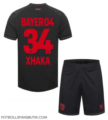 Bayer Leverkusen Granit Xhaka #34 Replika Hemmatröja Barn 2023-24 Kortärmad (+ Korta byxor)